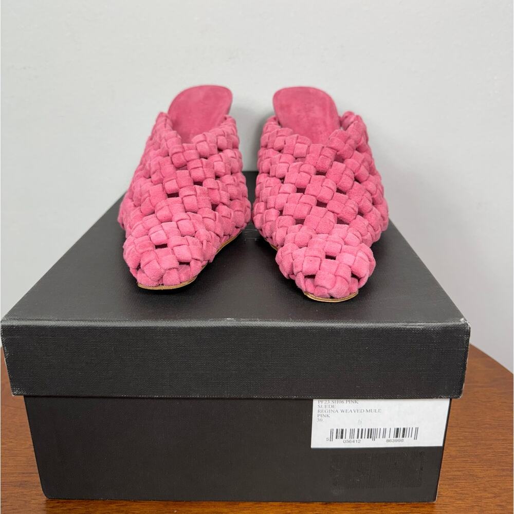 New A.W.A.K.E Mode Regina Weaved Mule in Pink Suede Women's Size EU 39 - Picture 5 of 12